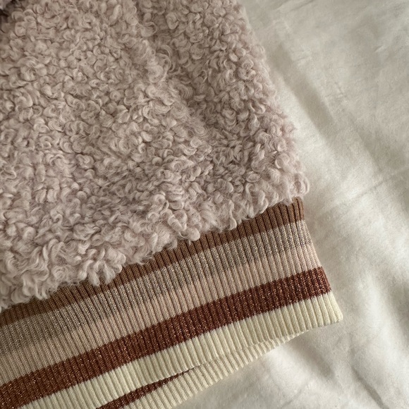 Spiritual Gangster Sherpa Stripe Bomber Jacket - Picture 4 of 5